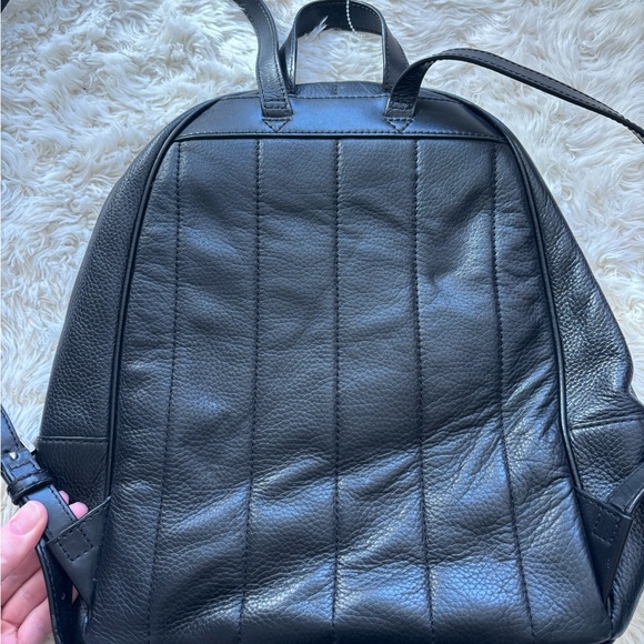 Michael Kors Black Pebbled Leather Backpack - Picture 8 of 16